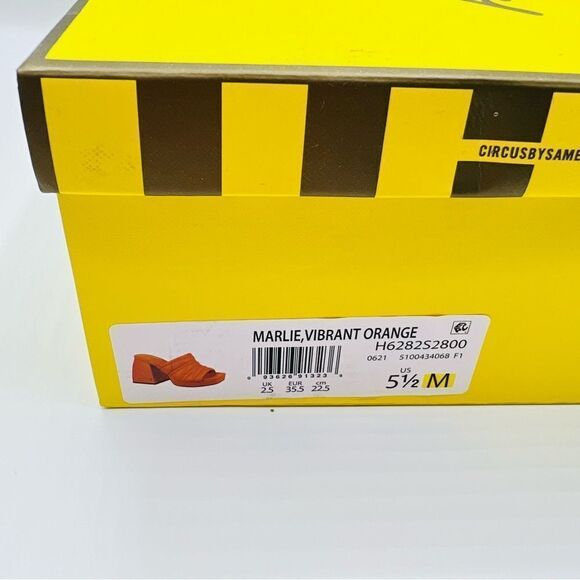 NWT Circus by Sam Edelman Marie Platform Sandals in Bright Orange 5.5 - Picture 9 of 9